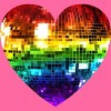 Adult Design By Humans Rainbow Disco Ball Heart By melvillesRacerback Tank Top - 2 of 2