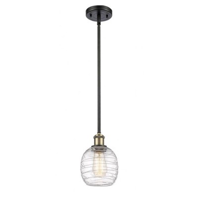 Belfast - 1 Light Mini Pendant In Industrial Style-9 Inches Tall and 6 Inches Wide