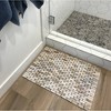 Hip-o Modern Living 27.5" x 19.5" Teak Bath Rugh Ancient Stone : Microfiber, Machine Washable, Non-Slip Backing - 2 of 4