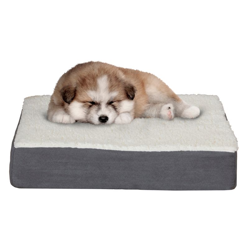 Pet Adobe Orthopedic Memory Foam Pet Bed with Removable Cover - Gray, 4 of 5