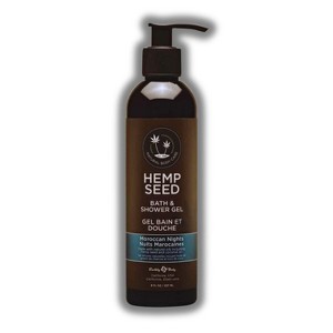 Earthly Body Hemp Seed Bath & Shower Gel - Moroccan Nights (8 oz) - Moisturizing & Refreshing, Reduce Dryness & Dullness - 1 of 2