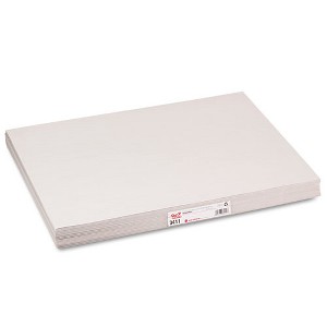 Pacon White Newsprint, 30 lb Newsprint Weight, 18 x 24, White, 500/Pack - 1 of 1