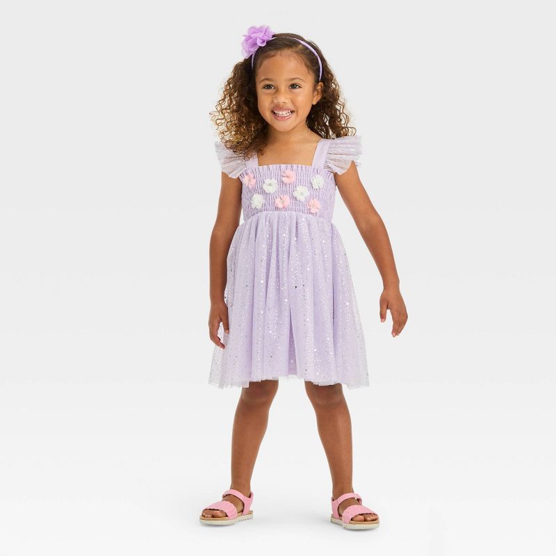 Toddler Girls' Audrey Camille Tutu Dress - Lavender, 3 of 4