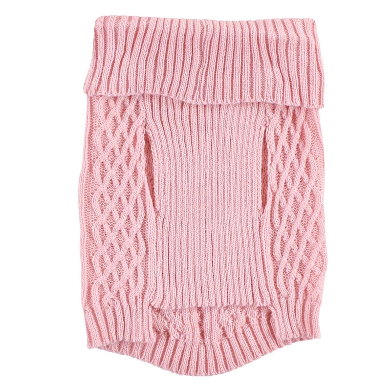 Luvable Friends Dogs and Cats Cableknit Pet Sweater, Pink, 5 of 8