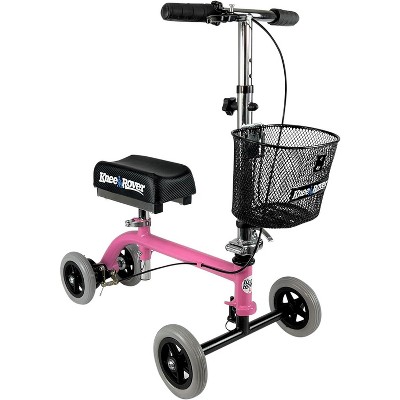 KneeRover Knee Walker Jr Pediatric and Smaller Adult Knee Scooter Pink