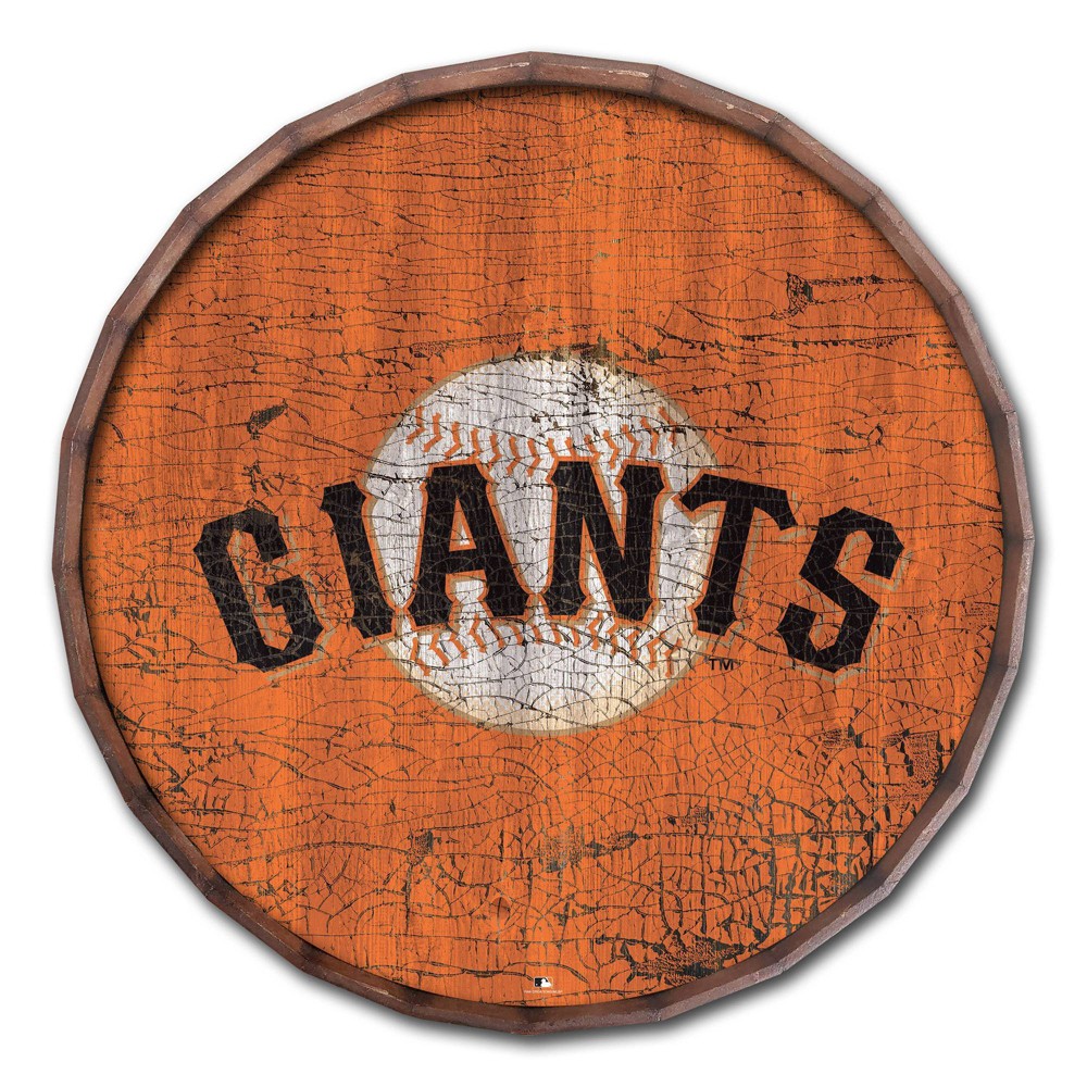 Photos - Wallpaper MLB San Francisco Giants Cracked Color 24" Barrel Top