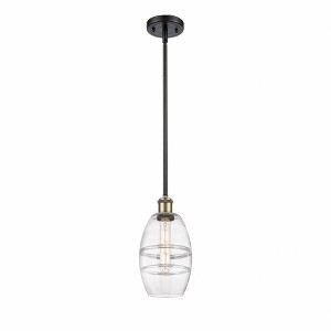 Vaz - 1 Light Stem Hung Mini Pendant In Industrial Style-8.13 Inches Tall and 5.88 Inches Wide - 1 of 1
