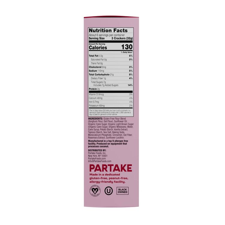 Partake Classic Grahams - 6.75oz, 2 of 10