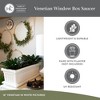 The HC Companies Venetian Rectangular Plant Tray, Plastic Drip Saucer, Clay - 3 of 4