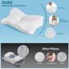 PAGED 26" Cervical Neck Pillow, Ergonomic Memory Foam Bed Pillow with 2 Heights and Armrest Designs for Back, Stomach or Side Sleepers - 4 of 4
