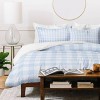 Deny Designs Color Poems Gingham Pattern Blue Duvet and Sham Set - 3 of 4