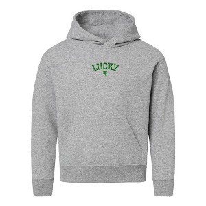 The Juniper Shop Embroidered Lucky Clover Youth Graphic Hoodie - 1 of 3