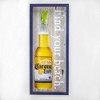 Corona Light Find Your Beach Reverse Box Framed Wall Art Yellow/Navy Blue - American Art Decor - 4 of 4