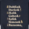 Men's - Disney - Dahlia, Darlo, Hal, Gabo, Safi, Simon, & Bazeema Graphic Fleece Sweatshirt - 2 of 4