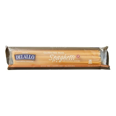 DeLallo Gluten Free Brown Rice Spaghetti Pasta, 12 oz Bag, (4 Pack)