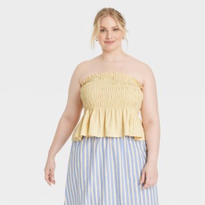 Women's Peplum Tube Top - Universal Thread™ - 1 of 3