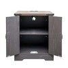 CAVINAS Coffee Tables for Living Room Coffee Table with 5mm Thick Fluted Tempered Glass Modern Center Table with Lockable Wheels - 4 of 4