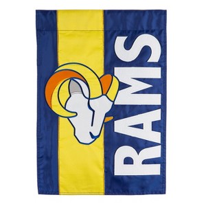Evergreen LA Rams Rams, Embellish Garden Flag - 1 of 1