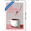 Trends International Reinders: Coffee - Good Morning Coffee in Pink and Lavender Framed Wall Poster Prints - 3 of 4