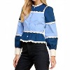 Women's Peplum Color Block Top - TCEC - 3 of 4