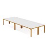 Lirago Rectangle Office Dining Table 78.7" Large Desktop Sturdy MDF Board Heavy Duty Iron Pipe Legs Industrial Style White - 4 of 4