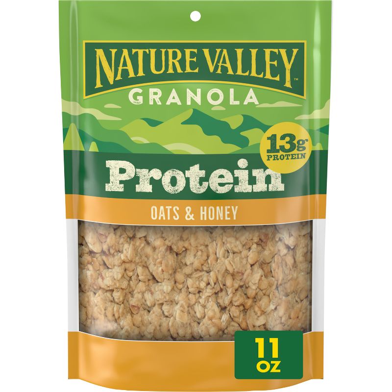 Nature Valley Protein Oats 'n Honey Crunchy Granola - 11oz, 1 of 16