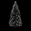 vidaXL Pre-lit Christmas Tree Green and White 5 ft Fiber Optic - 3 of 4