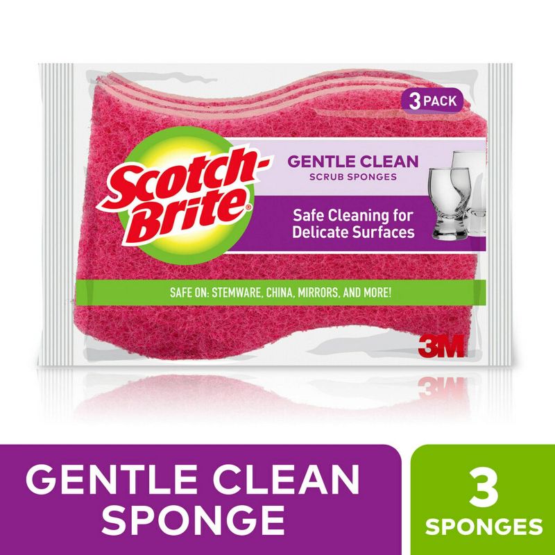 Scotch-Brite Delicate Care Scrub Sponges - 3ct, 3 of 18