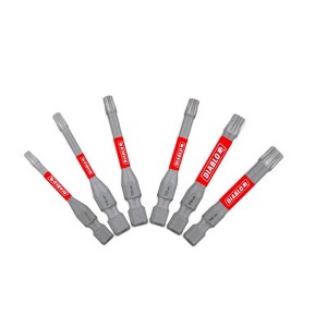 Diablo Torx 2 in. L Drive Bit Set Black Oxide 6 pc - 1 of 2