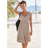 Women's V-Neck Flounce Dress - LASCANA - 3 of 4