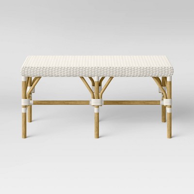 Rattan bench store for bedroom