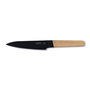 BergHOFF Ron 5" Stainless Steel Utility Knife, Wood Handle - 1 of 4