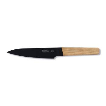 BergHOFF Ron 5" Stainless Steel Utility Knife, Wood Handle