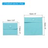 Unique Bargains Portable Velvet Jewelry Pouch with Snap Button for Necklace Watches 2 Pcs - 2 of 4