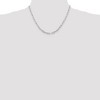 Black Bow Jewelry 4.25mm Sterling Silver Solid Elongated Open Cable Chain Necklace - 2 of 4
