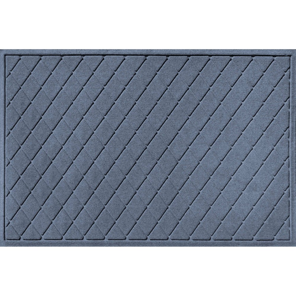 WaterHog® Argyle 3'x5'Indoor/Outdoor Doormat Bluestone