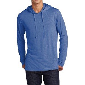 Mafoose Mens Soft and Color-Locking PosiCharge Tri-Blend Moisture-Wicking Long Sleeve Hoodie - 1 of 4