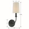 Crystorama Lighting Sylvan 1 - Light Sconce in  Dark Bronze - 4 of 4