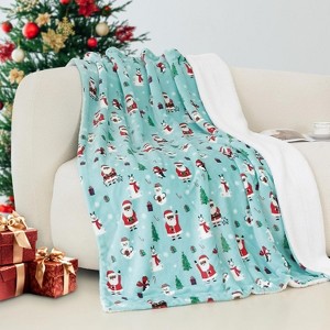 Comfort Ultra-Plush Flannel Blanket Christmas Plaid Christmas Tree. - 1 of 4