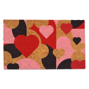 Creative Products Mid Mod Heart Pattern 30 x 18 Door Mat - 1 of 1