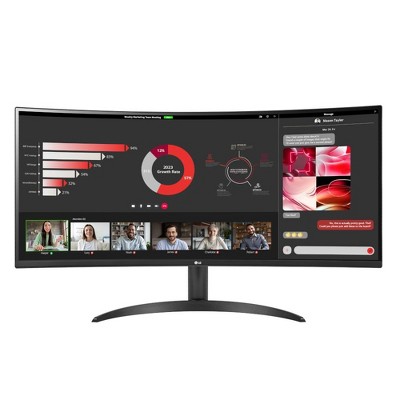 LG 34" Curved Ultrawide™  3000:1 WQHD (3440 x 1440) Monitor, Black