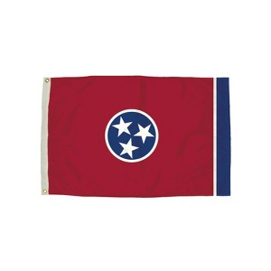Durawavez Nylon Outdoor Flag with Heading & Grommets, Tennessee, 3ft x 5ft - 1 of 1
