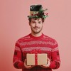 Underwraps Christmas Top Hat Adult Costume Accessory - 2 of 3