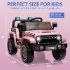 Jojoka Kids Ride On Truck Car,12V Battery Powered Electric Vehicle w/Remote Control,Led Lights - 2 of 4