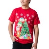 South Park Oversized Group Shot Decorating Christmas Tree Men’s Red Crew Neck Short Sleeve T-shirt - image 2 of 2