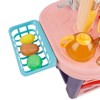 Topteng Pretend Play Kitchen with Sound Effects and Stove Light, Kids Kitchen Playset - 3 of 4