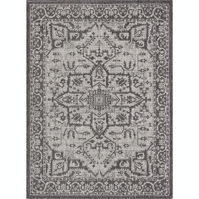 Well Woven Indoor OutdoorCelesine Fuchsia Persian Medallion Area Rug