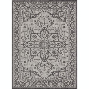 Well Woven Indoor OutdoorCelesine Fuchsia Persian Medallion Area Rug - 1 of 4