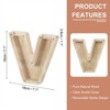 Unique Bargains Wooden Alphabet Money Saving Box Party Decorative Bank - 2 of 4