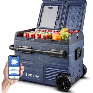 12 Volt Car Refrigerator,48 Quart (45L)12v Portable fridge, -4℉-68 Cooler  for RV, Camping,Travel,Dual Zone WIFI APP Control,Groove cup - 1 of 4